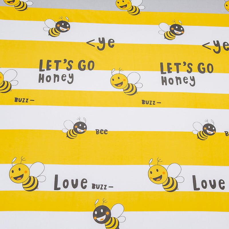 Sweet Honey Bees Fitted Bedsheet - Kawaiies - Adorable - Cute - Plushies - Plush - Kawaii