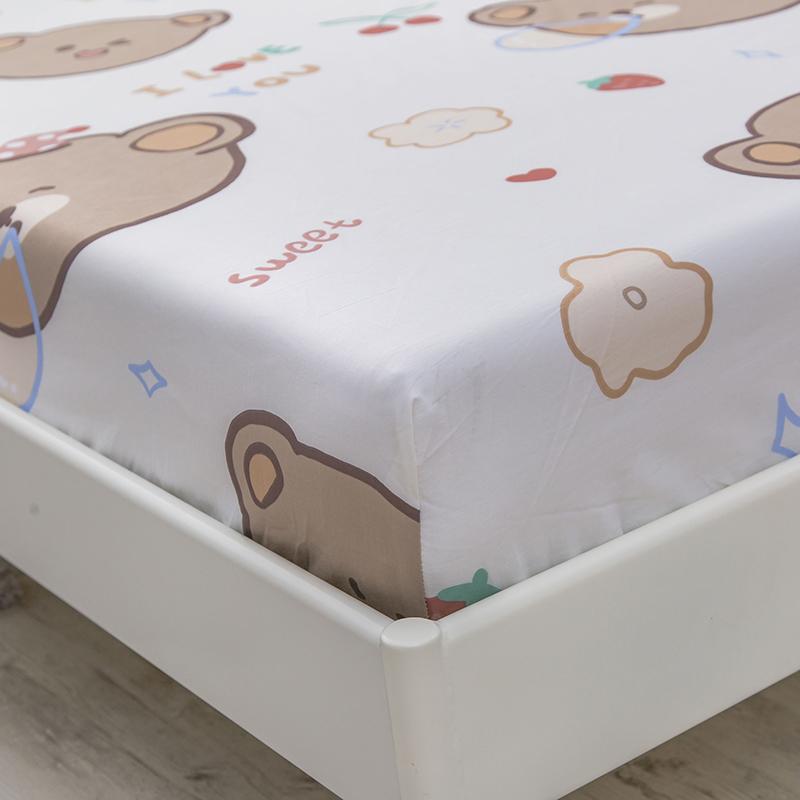 Sweet Teddy Bears Fitted Bedsheet - Kawaiies - Adorable - Cute - Plushies - Plush - Kawaii