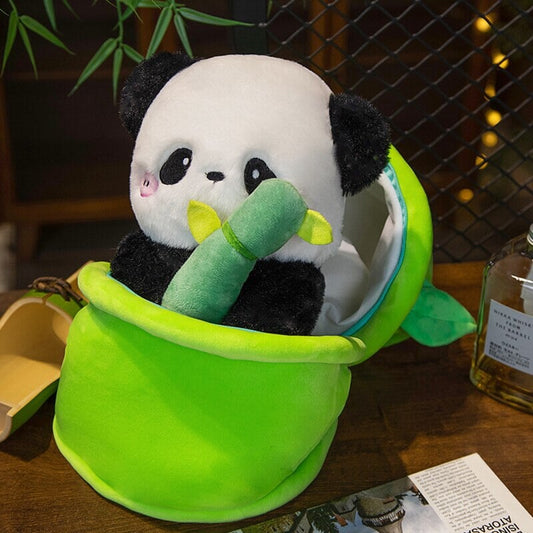 kawaiies-softtoys-plushies-kawaii-plush-Sze Sze the Panda Bamboo Hut Plushie Soft toy 