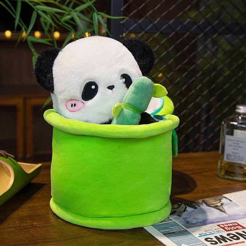 kawaiies-softtoys-plushies-kawaii-plush-Sze Sze the Panda Bamboo Hut Plushie Soft toy 