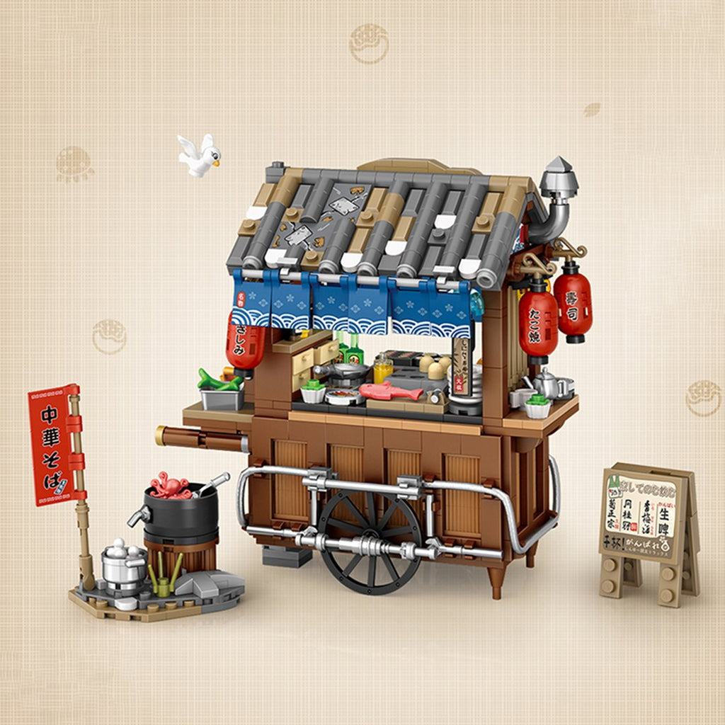 Takoyaki & Noodle Asian Street Stall Nano Building Blocks - Kawaiies - Adorable - Cute - Plushies - Plush - Kawaii