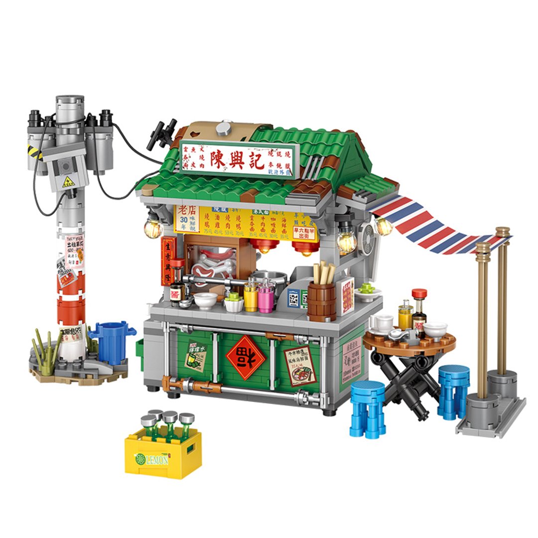 Takoyaki & Noodle Asian Street Stall Nano Building Blocks - Kawaiies - Adorable - Cute - Plushies - Plush - Kawaii