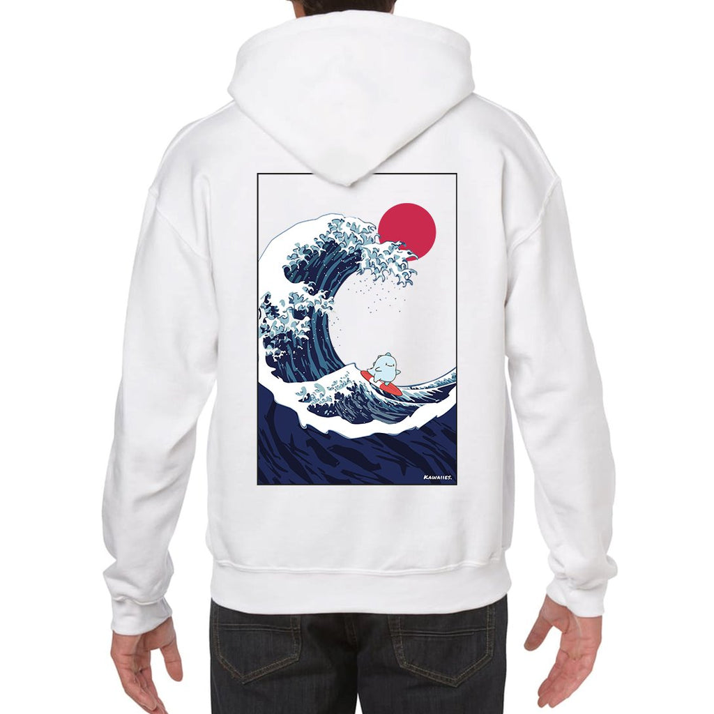 Tato Surfing The Great Wave Square Hoodie - Kawaiies - Adorable - Cute - Plushies - Plush - Kawaii