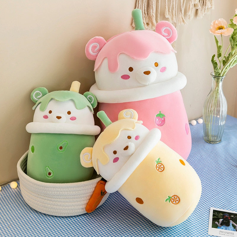 Teddy Bear Bubble Tea Cup – Kawaiies