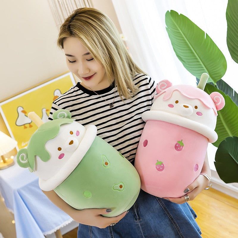 Teddy Bear Bubble Tea Cup - Kawaiies - Adorable - Cute - Plushies - Plush - Kawaii