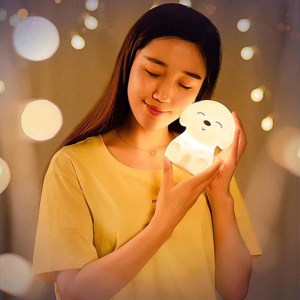 The Chillax Dog LED Night Light - Kawaiies - Adorable - Cute - Plushies - Plush - Kawaii