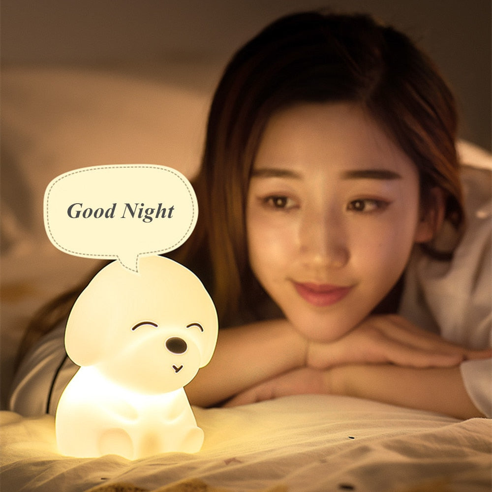 The Chillax Dog LED Night Light - Kawaiies - Adorable - Cute - Plushies - Plush - Kawaii