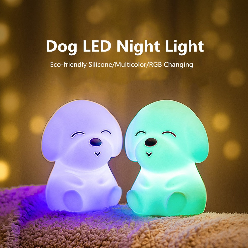 The Chillax Dog LED Night Light - Kawaiies - Adorable - Cute - Plushies - Plush - Kawaii