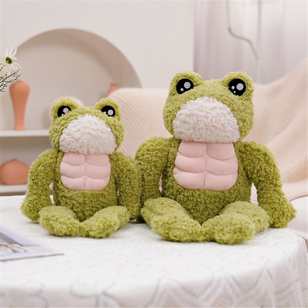The Dench Muscle Frog Plushie
