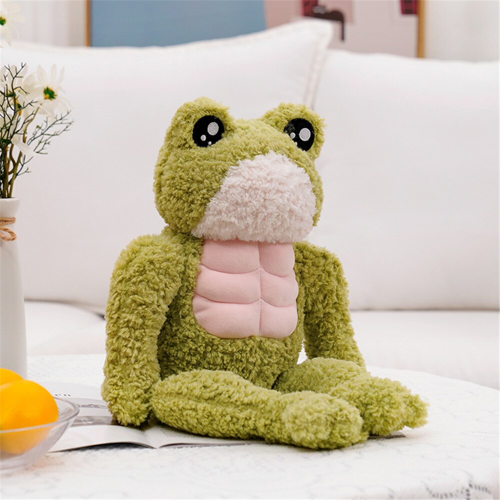 The Dench Muscle Frog Plushie