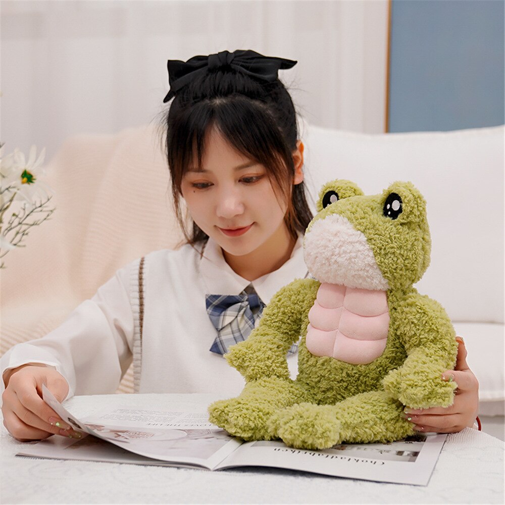 The Dench Muscle Frog Plushie - Kawaiies - Adorable - Cute - Plushies - Plush - Kawaii