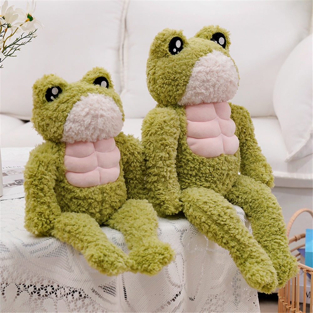 The Dench Muscle Frog Plushie