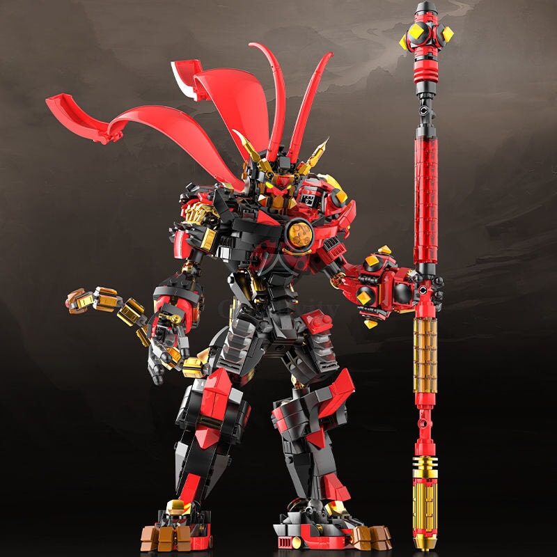 kawaiies-softtoys-plushies-kawaii-plush-The Great Monkey King Collection Dark Knight Sun Wukong Building Blocks Build it 