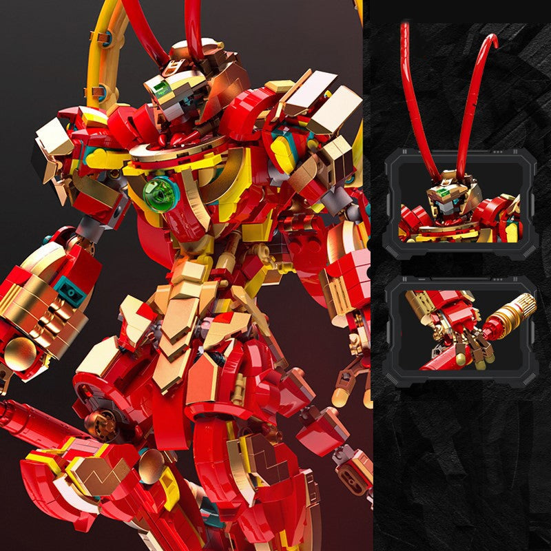 kawaiies-softtoys-plushies-kawaii-plush-The Great Monkey King Collection Royal Ruby Sun Wukong Building Blocks | NEW Build it 