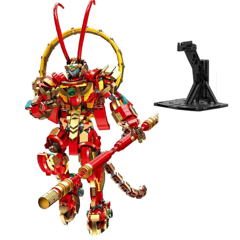 kawaiies-softtoys-plushies-kawaii-plush-The Great Monkey King Collection Royal Ruby Sun Wukong Building Blocks | NEW Build it 