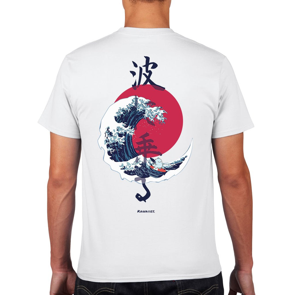 The Great Wave Blood Moon Sun Tato Tee - Kawaiies - Adorable - Cute - Plushies - Plush - Kawaii