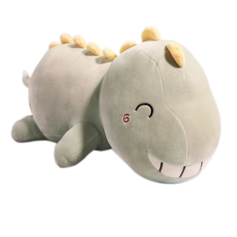 kawaiies-softtoys-plushies-kawaii-plush-The Joyful Laying Dinosaur Family Plushies | NEW Soft toy Gray 60cm 