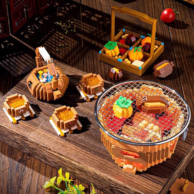 Traditional Chaozhou Clay Stove Tea BBQ Nano Building Blocks | NEW - Kawaiies - Adorable - Cute - Plushies - Plush - Kawaii