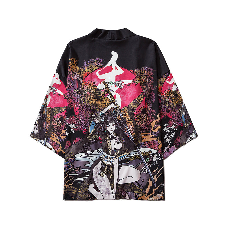 Blue Samurai Robe Traditional Japanese Samurai Clothing