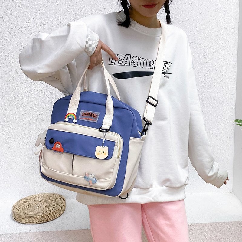 Two Tone Pastel Adventure Side Bag - Kawaiies - Adorable - Cute - Plushies - Plush - Kawaii