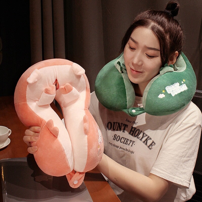 U-Shaped Travel Neck Support Pillow Kawaii Edition - Kawaiies - Adorable - Cute - Plushies - Plush - Kawaii