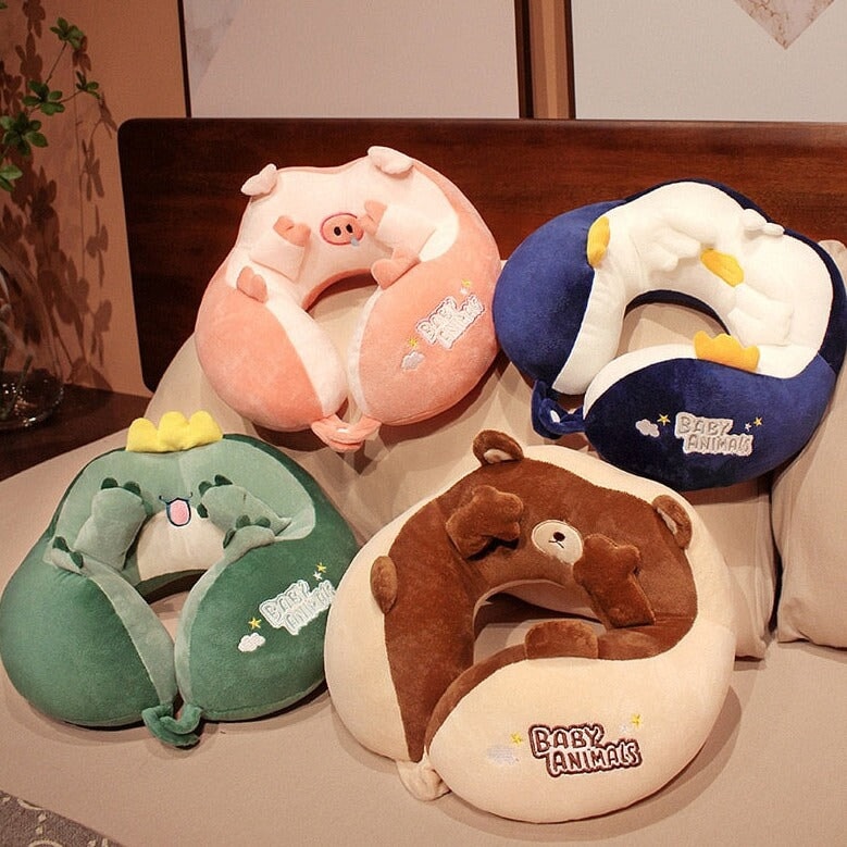 U-Shaped Travel Neck Support Pillow Kawaii Edition - Kawaiies - Adorable - Cute - Plushies - Plush - Kawaii