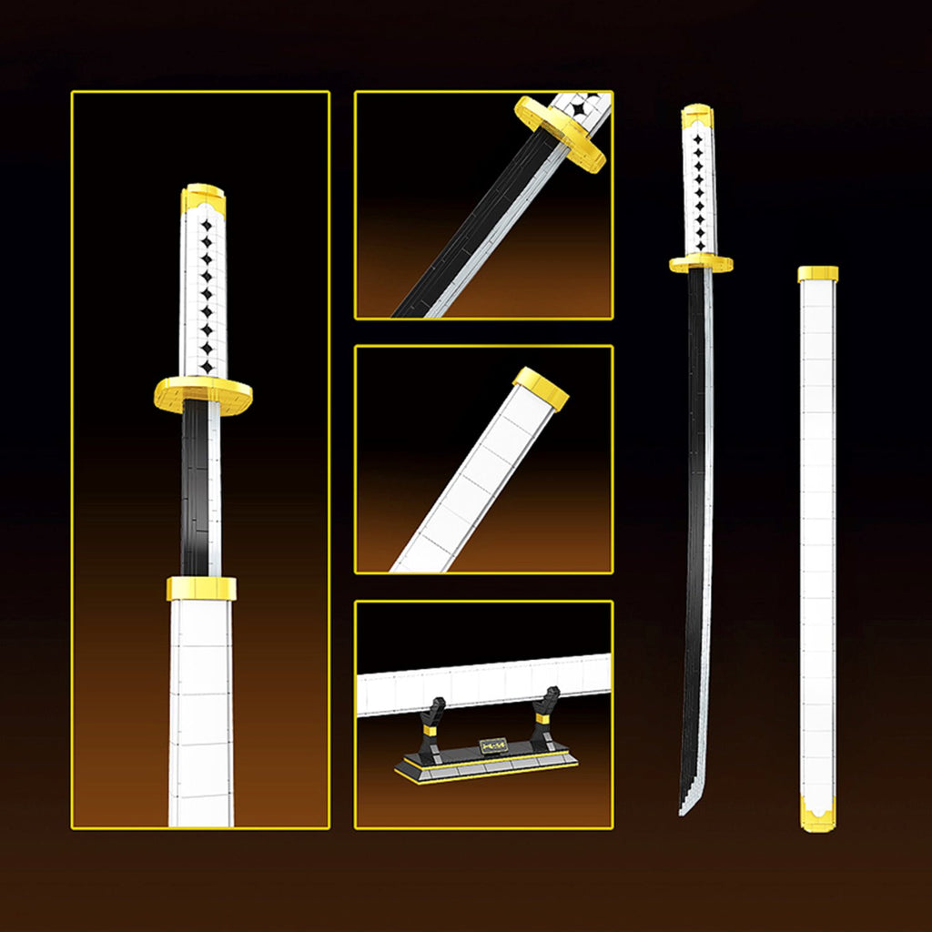 Wado Great Grade White Katana Sword Building Blocks - Kawaiies - Adorable - Cute - Plushies - Plush - Kawaii