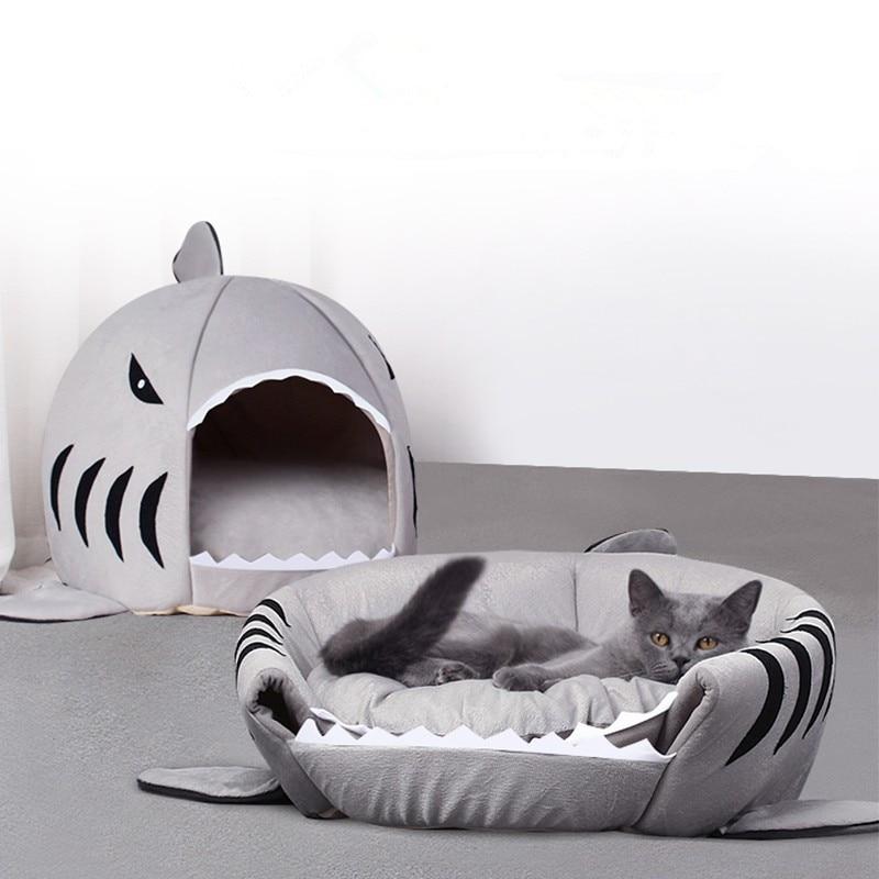 Warm Cosy Shark Pet Bed House - Kawaiies - Adorable - Cute - Plushies - Plush - Kawaii