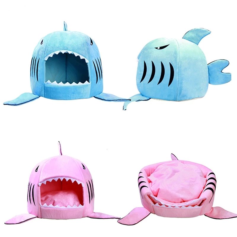 Warm Cosy Shark Pet Bed House - Kawaiies - Adorable - Cute - Plushies - Plush - Kawaii