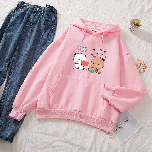 Watermelon Bears Part-Cotton Hoodie - Kawaiies - Adorable - Cute - Plushies - Plush - Kawaii