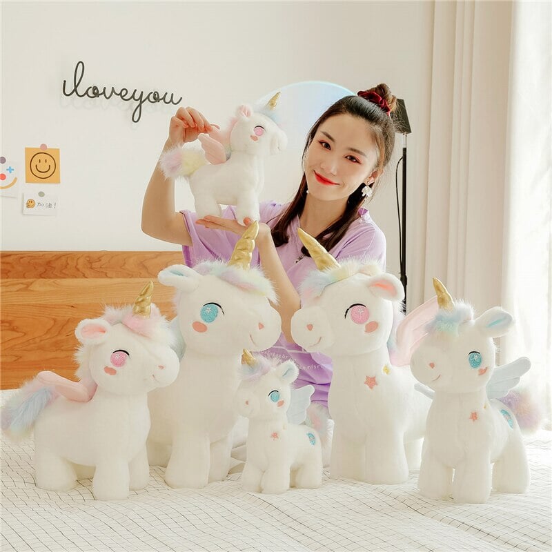 White Dreamy Unicorn Pony Plushie - Kawaiies - Adorable - Cute - Plushies - Plush - Kawaii