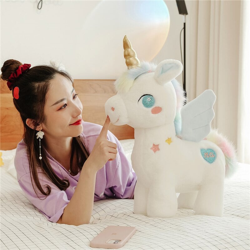 White Dreamy Unicorn Pony Plushie - Kawaiies - Adorable - Cute - Plushies - Plush - Kawaii