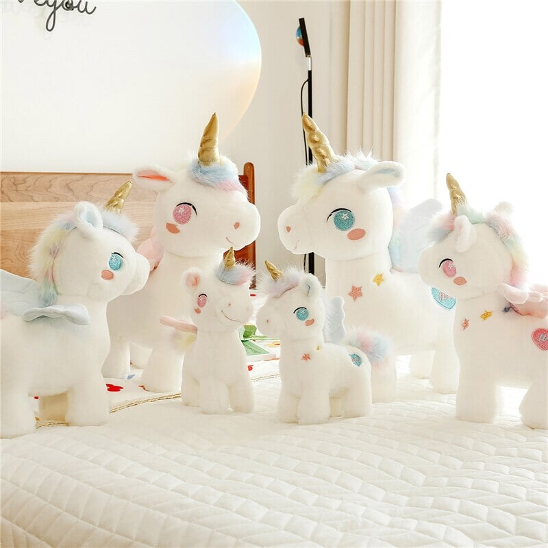 White Dreamy Unicorn Pony Plushie - Kawaiies - Adorable - Cute - Plushies - Plush - Kawaii