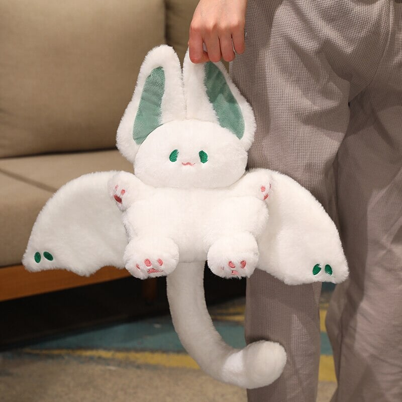 kawaiies-softtoys-plushies-kawaii-plush-White Kawaii Fluffy Bat Plushie | NEW Soft toy 