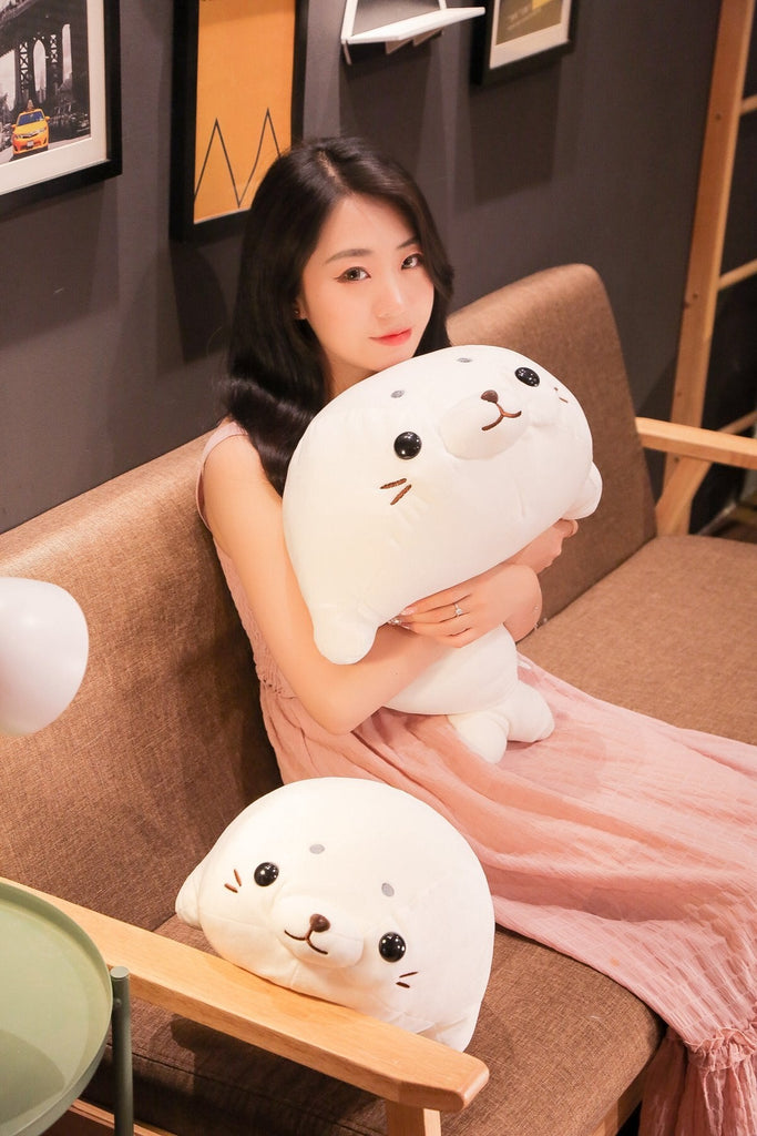 White Seal Plushies - Kawaiies - Adorable - Cute - Plushies - Plush - Kawaii