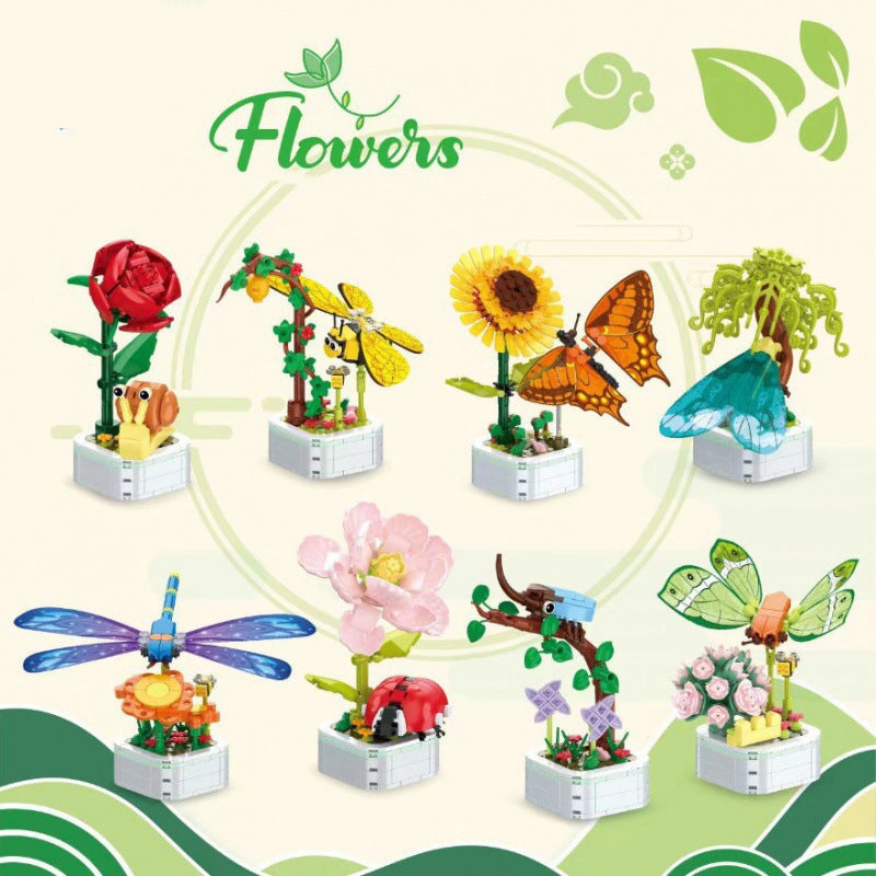 kawaiies-softtoys-plushies-kawaii-plush-Wonders of Little Creatures Flower Pot Building Blocks Build it 