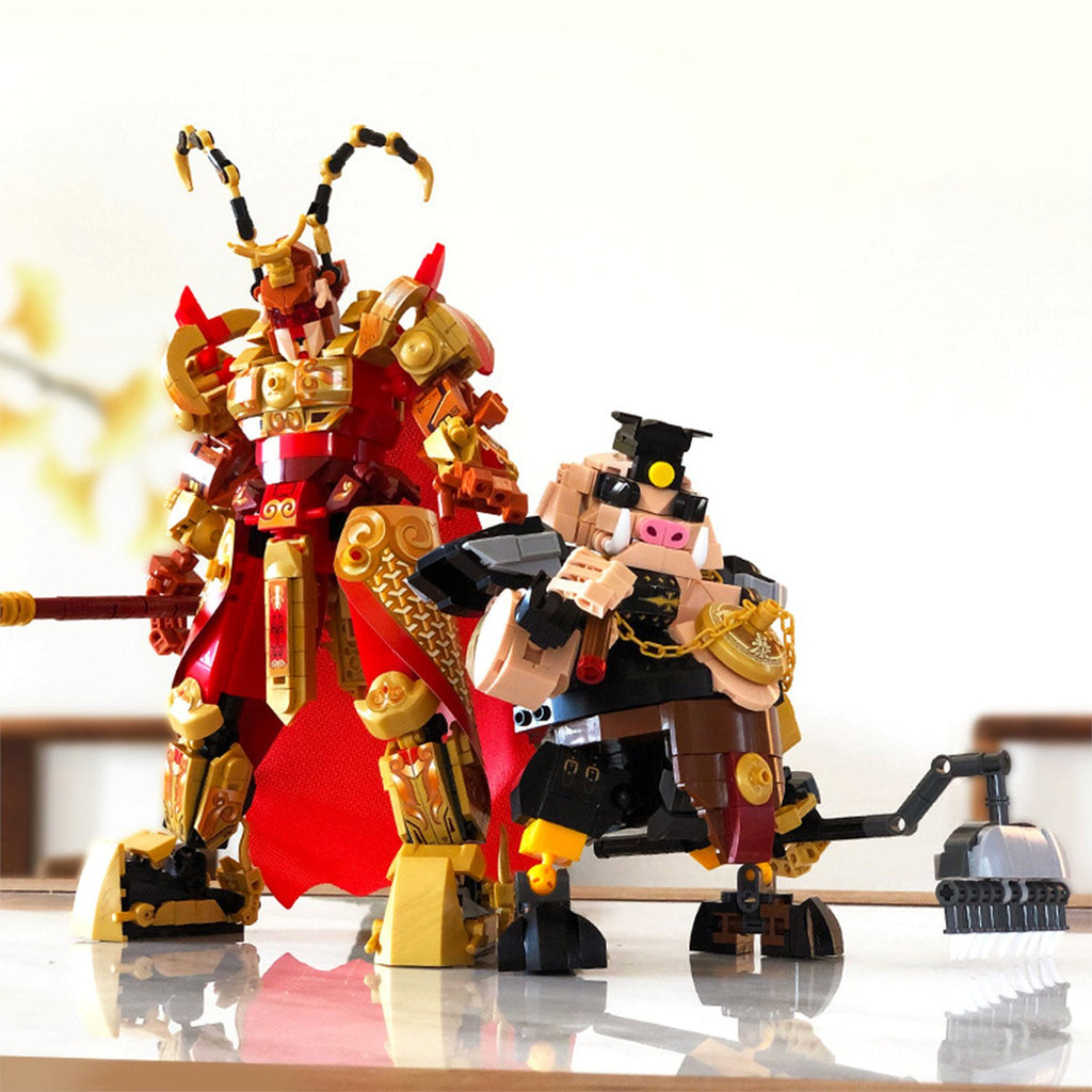 Wukong Monkey Bull Pig Mecha Warriors Building Blocks - Kawaiies - Adorable - Cute - Plushies - Plush - Kawaii