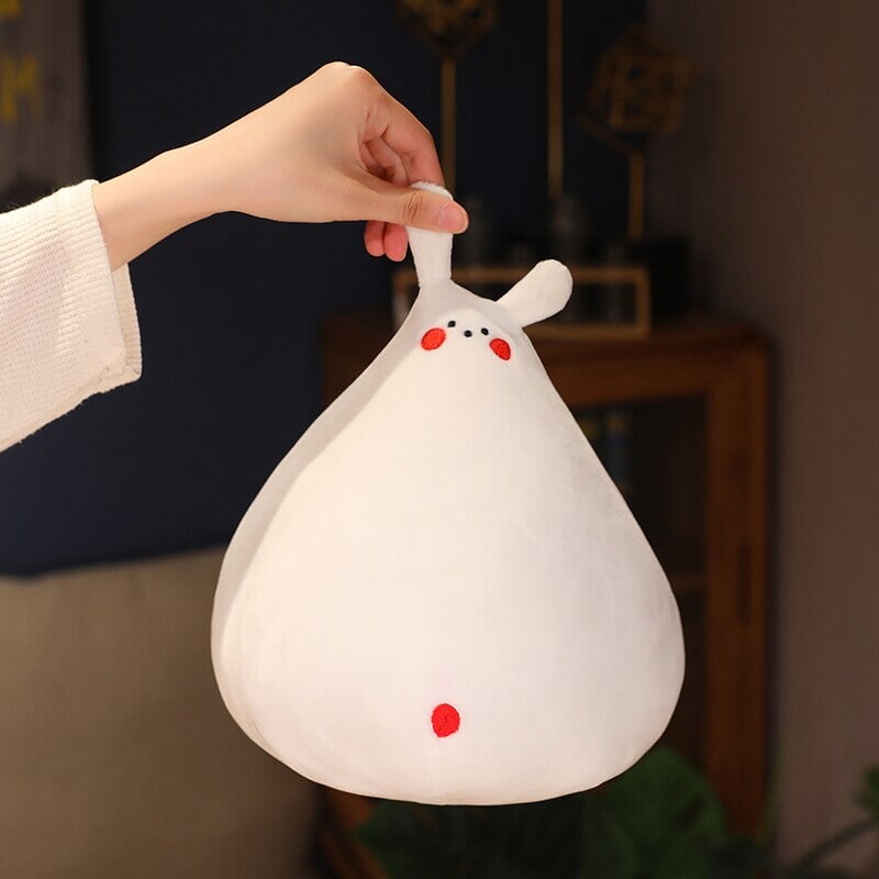 kawaiies-softtoys-plushies-kawaii-plush-Zuki the White Bunny Plushie with Mini Face | NEW Soft toy 30cm 